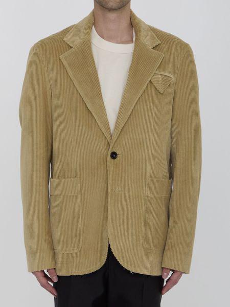 BOTTEGA VENETA Corduroy Jacket with Peaked Lapels for Men