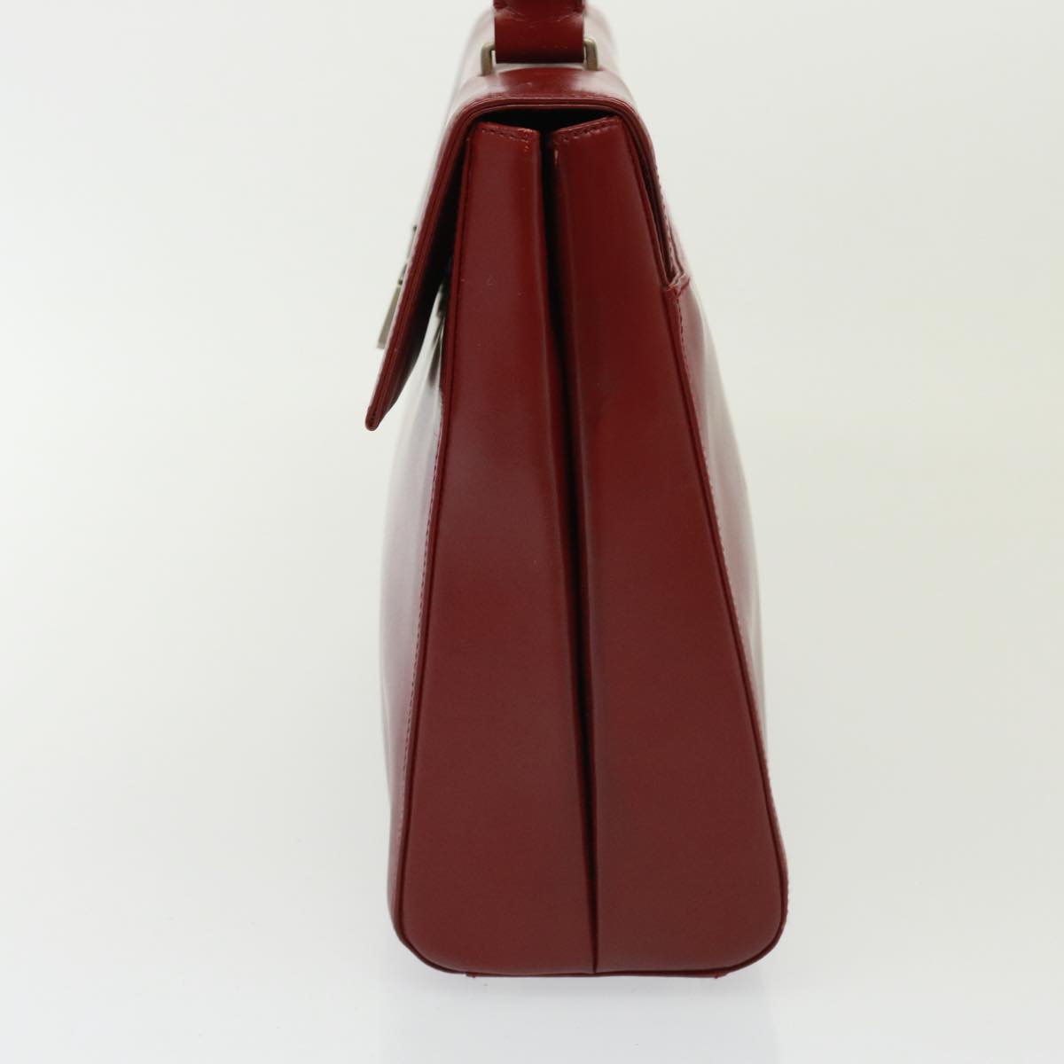 PRADA Hand Bag Leather Red  79502