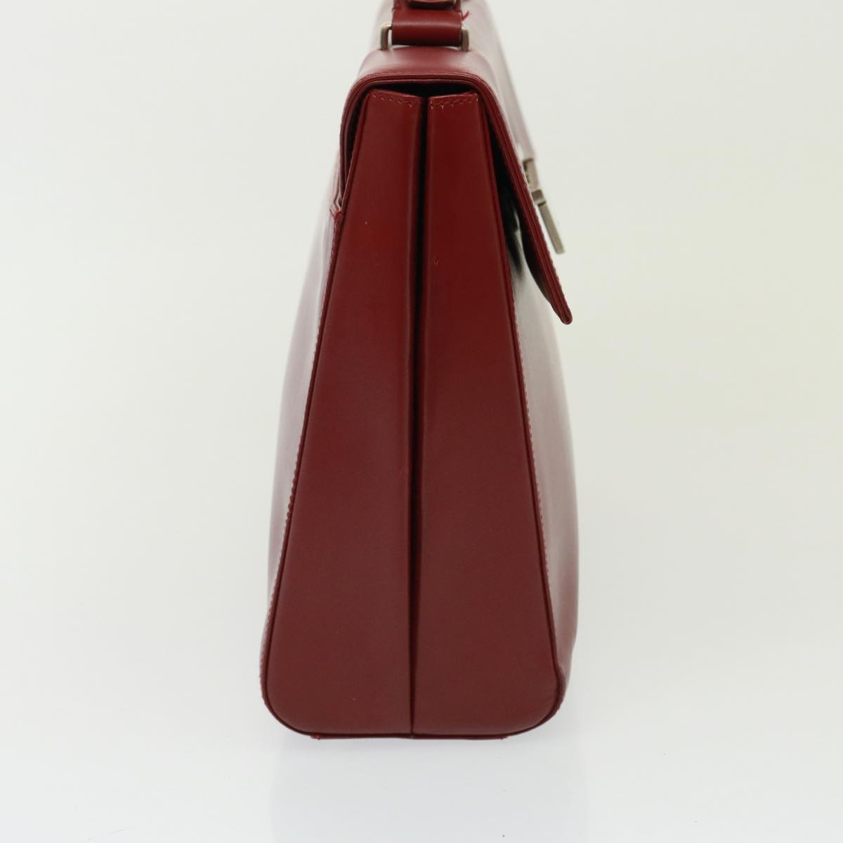 PRADA Hand Bag Leather Red  79502
