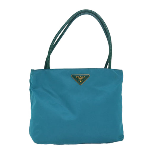 PRADA Hand Bag Nylon Blue  79518