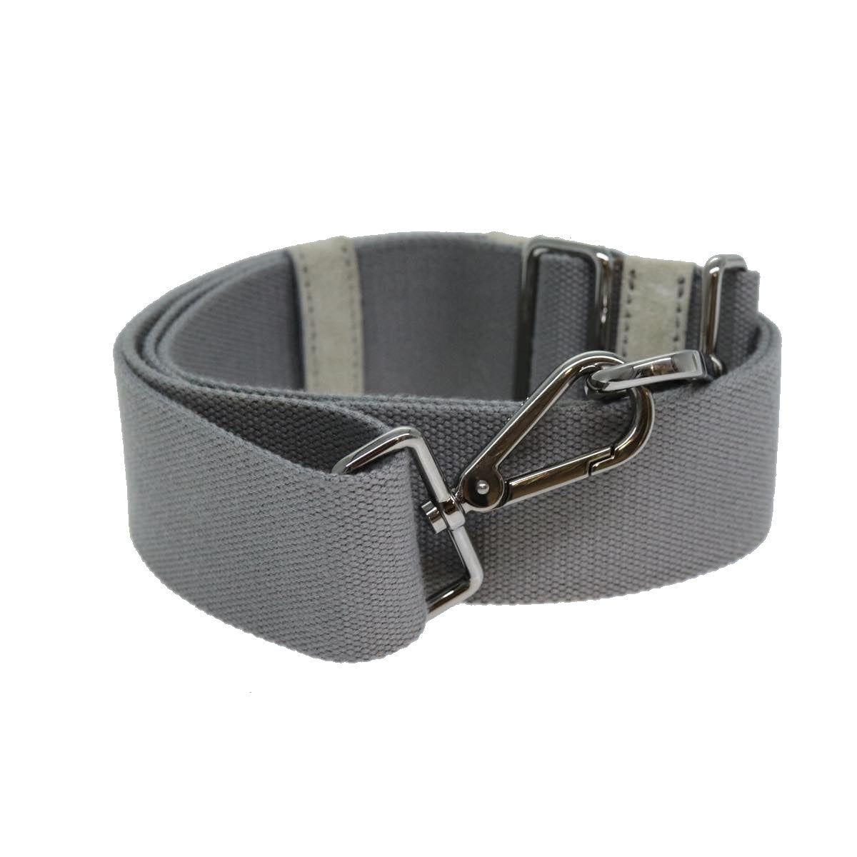 PRADA Adjustable Canapa Shoulder Strap Canvas 24.8""-44.1"" Gray  79526