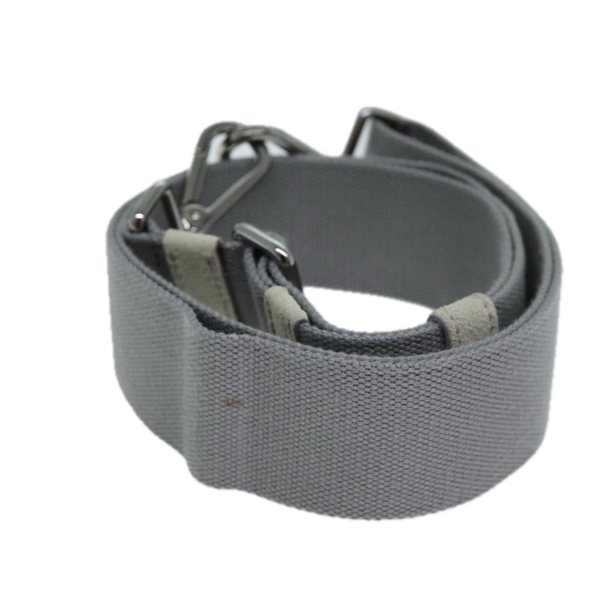 PRADA Adjustable Canapa Shoulder Strap Canvas 24.8""-44.1"" Gray  79526