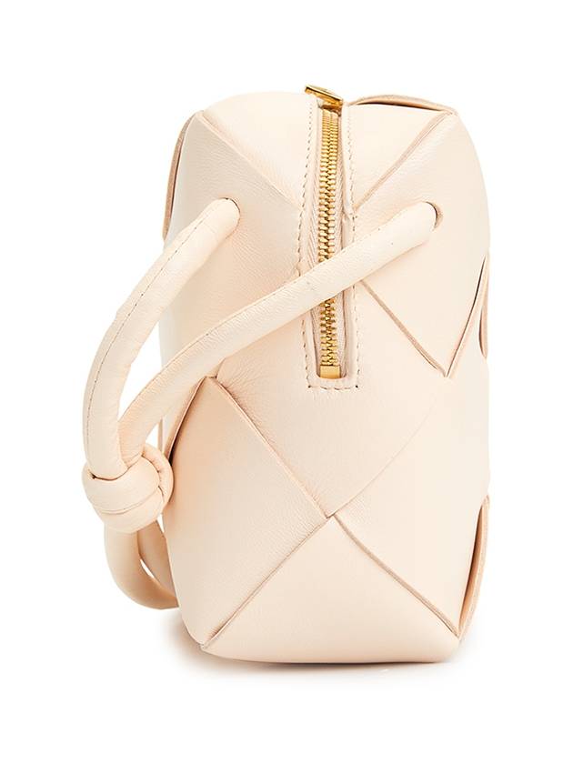 Bottega Veneta Cassette Intrecciato Mini Shoulder Bag Pink