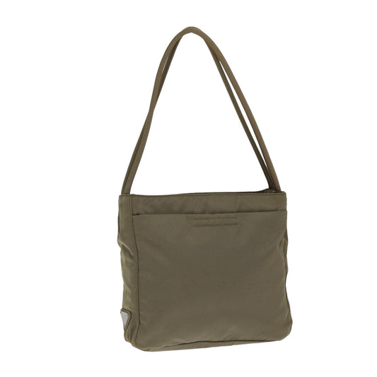 PRADA Hand Bag Nylon Brown  79619