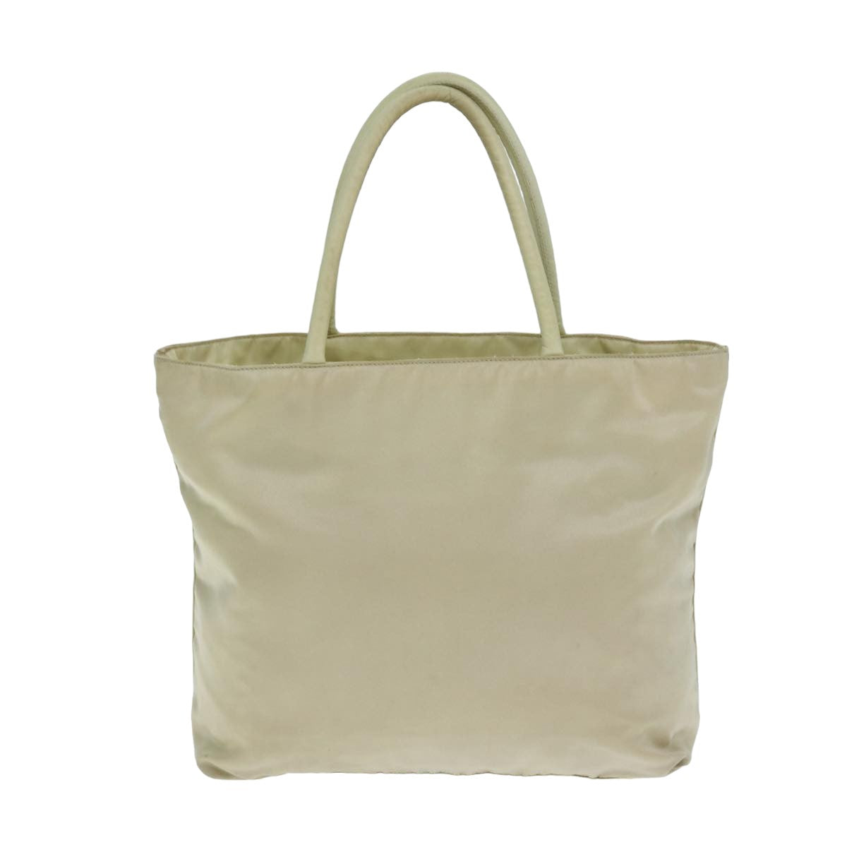 PRADA Hand Bag Nylon Beige  79637