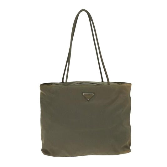 PRADA Tote Bag Nylon Gray  79652