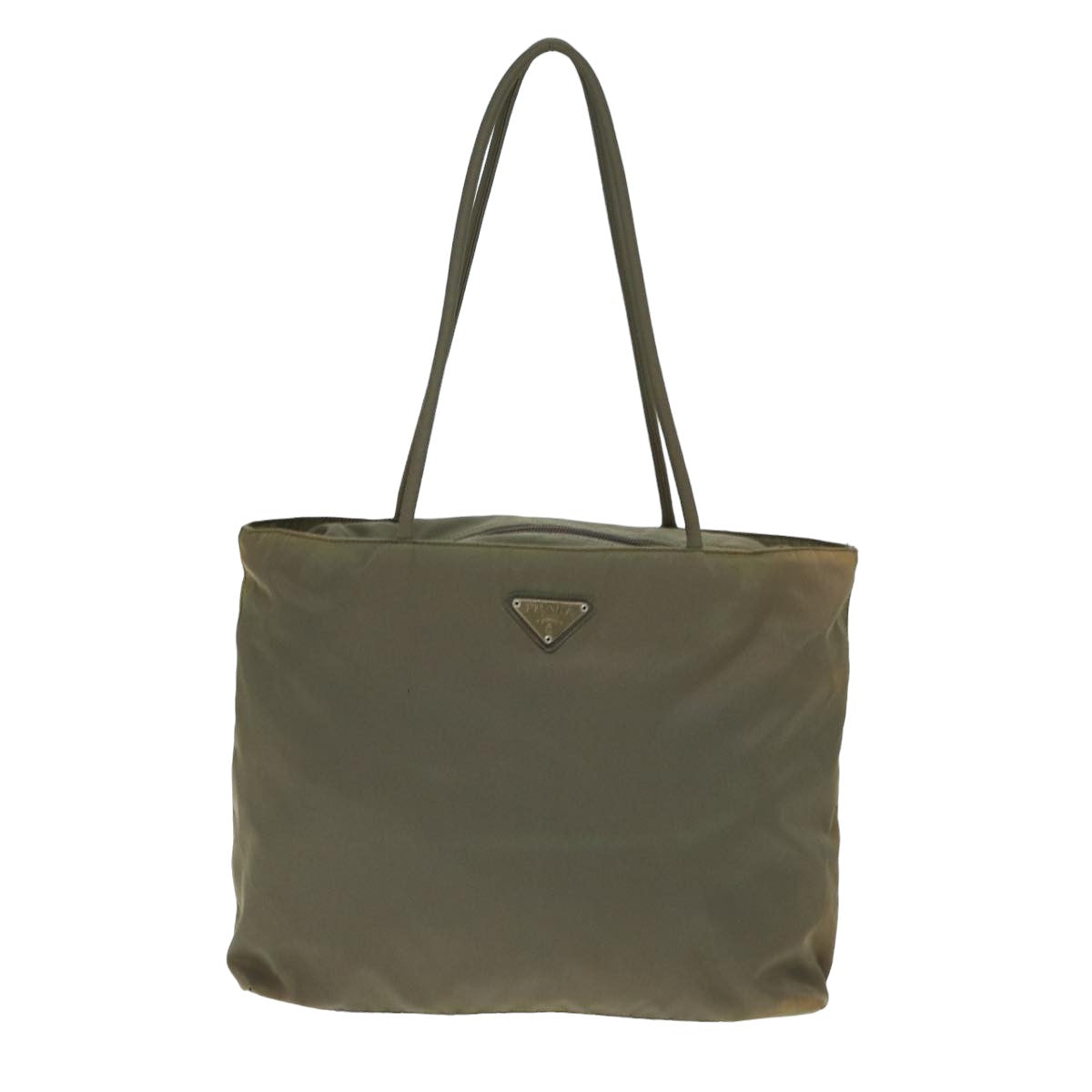 PRADA Tote Bag Nylon Gray  79652