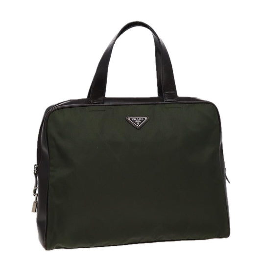 PRADA Hand Bag Nylon Khaki  79664