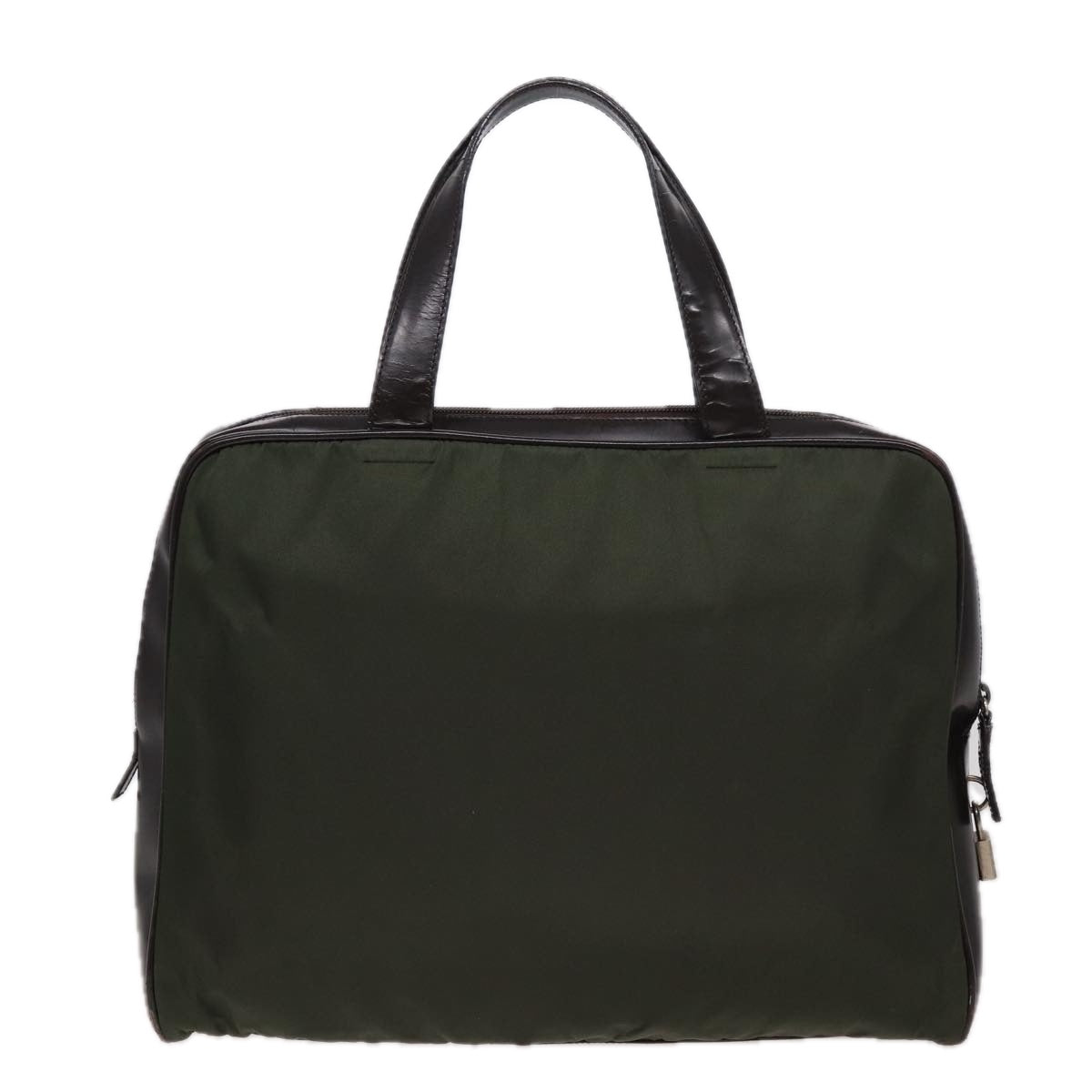 PRADA Hand Bag Nylon Khaki  79664