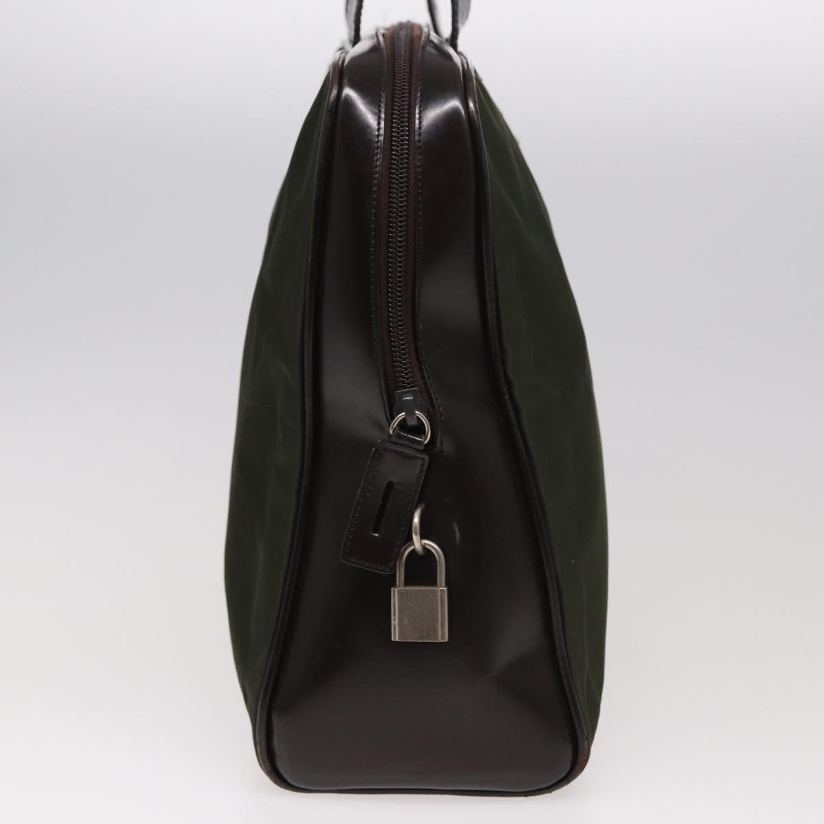 PRADA Hand Bag Nylon Khaki  79664
