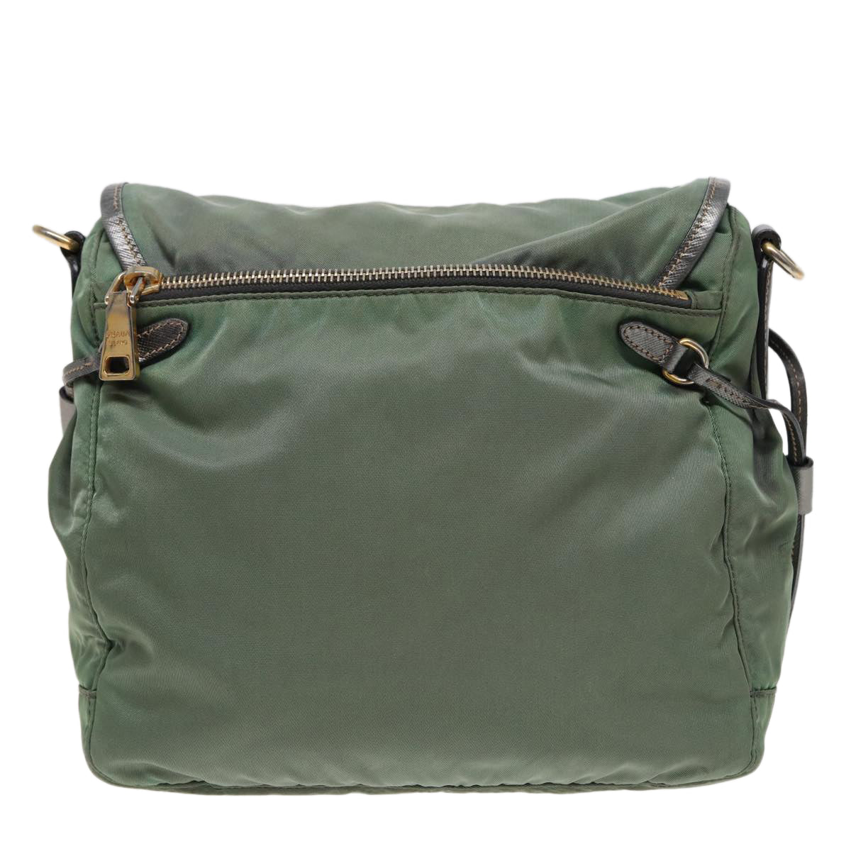 PRADA Shoulder Bag Nylon Green  79713