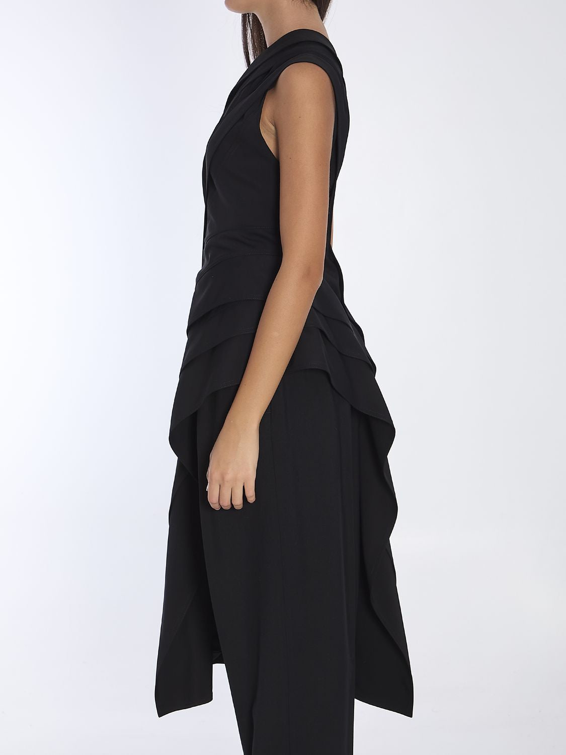 BOTTEGA VENETA Stretch Viscose Draped Side Top for Women - FW24