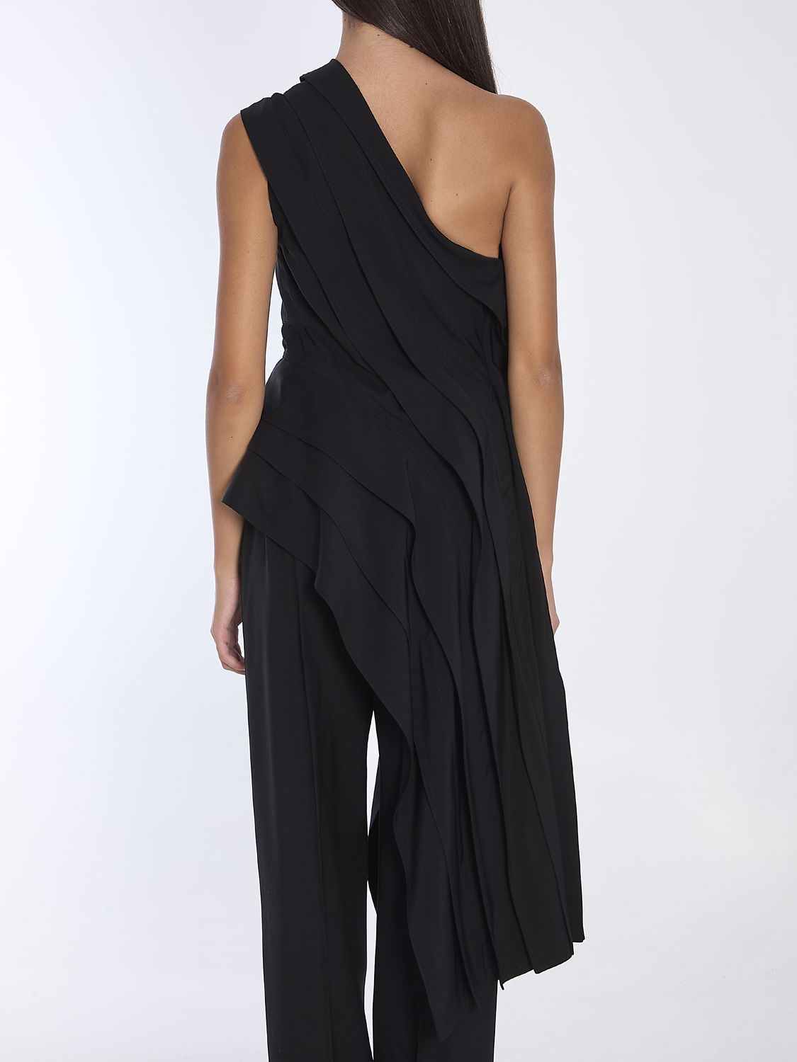 BOTTEGA VENETA Stretch Viscose Draped Side Top for Women - FW24