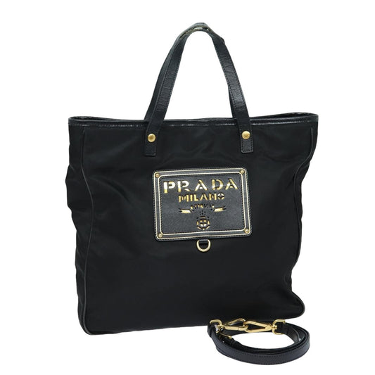PRADA Tote Bag Nylon 2way Black  79852