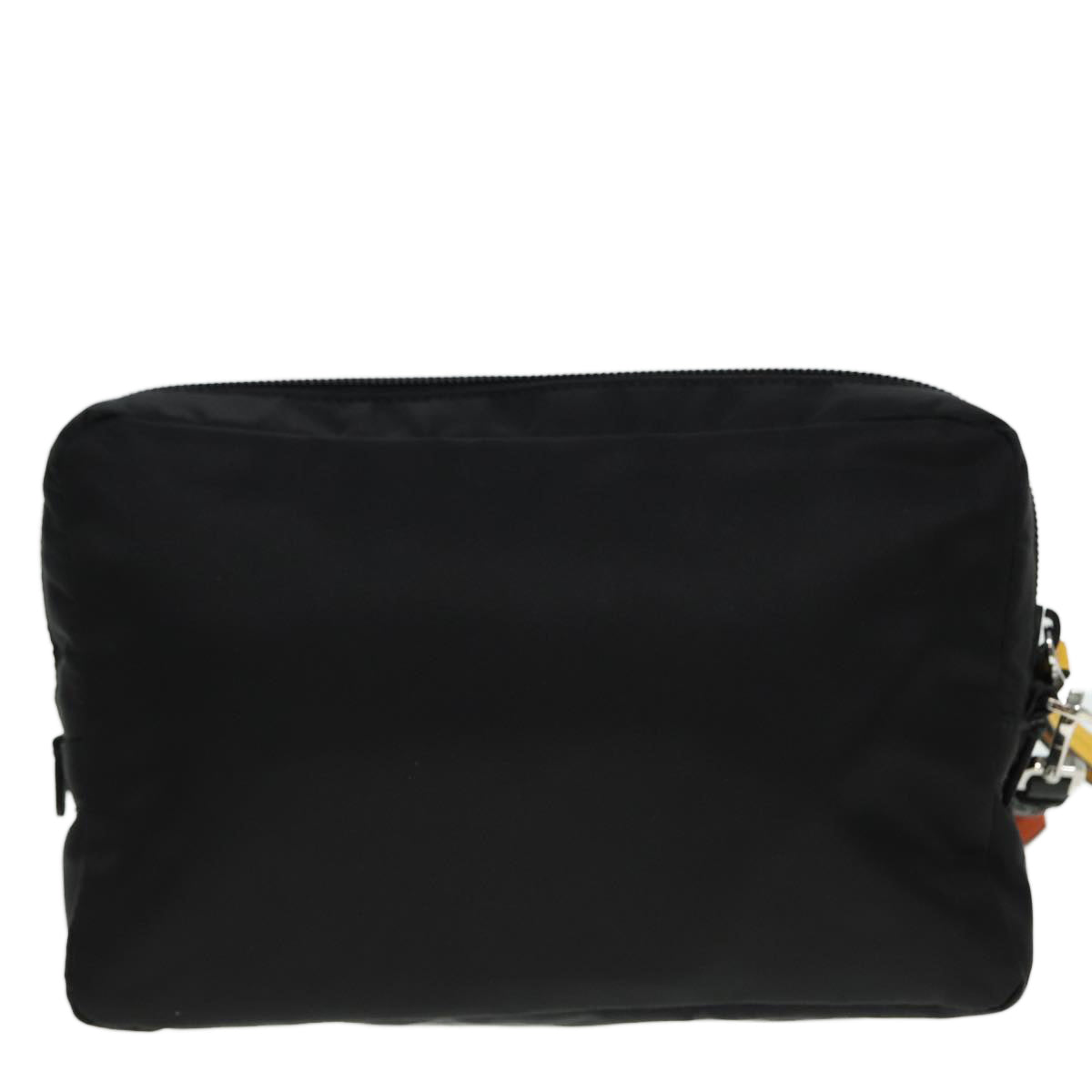 PRADA Clutch Bag Nylon Black Green  79868