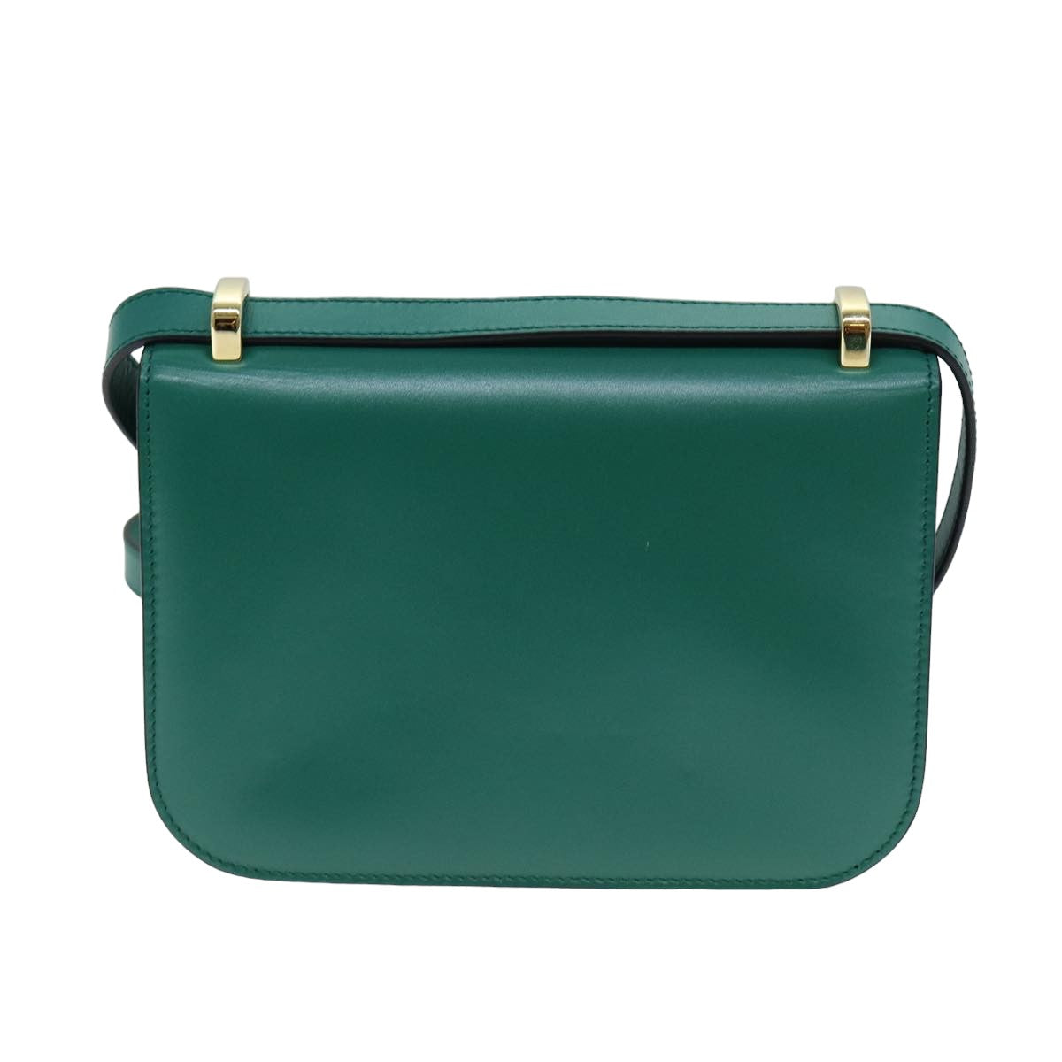 PRADA Shoulder Bag Leather Green  79881A