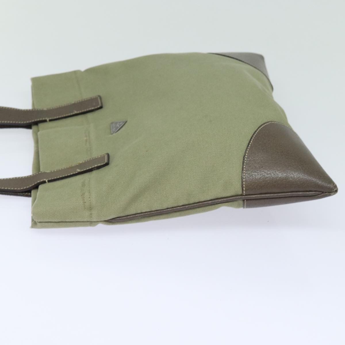 PRADA Tote Bag Canvas Khaki  79907