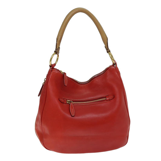 PRADA Shoulder Bag Leather Red  79908
