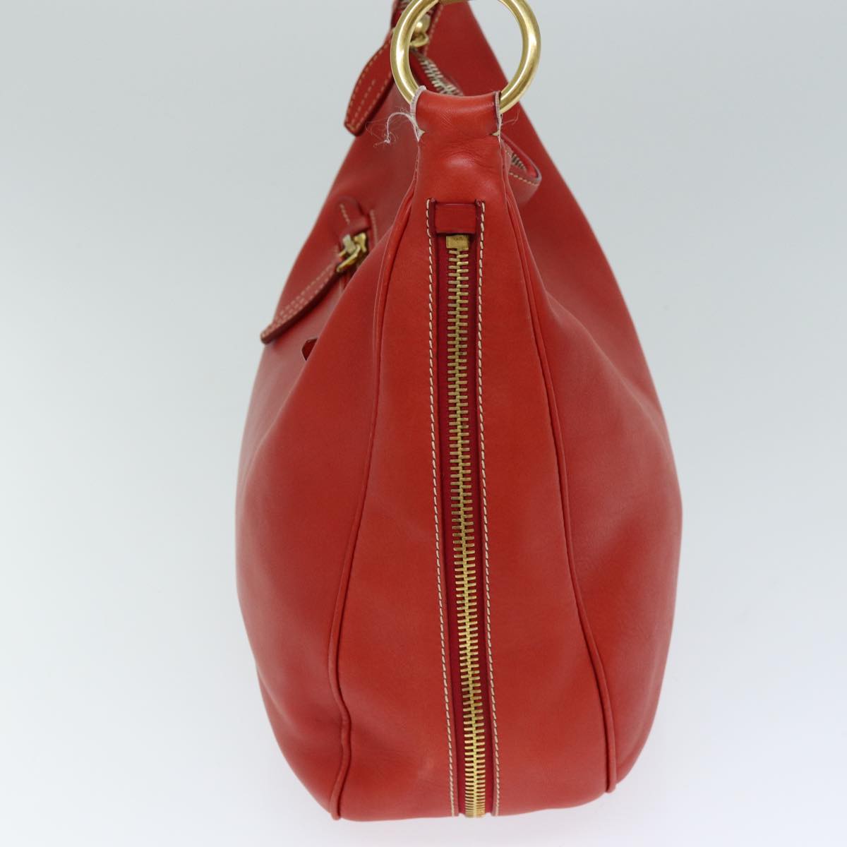 PRADA Shoulder Bag Leather Red  79908