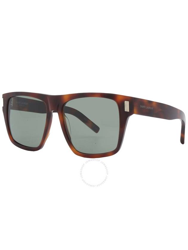 Saint Laurent Saint Laurent Green Square Ladies Sunglasses SL 424 003 56