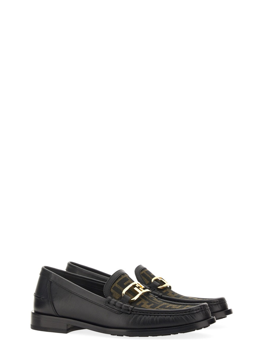 FENDI Moccasin Olock Sneakers with 2.5 CM Sole for Men