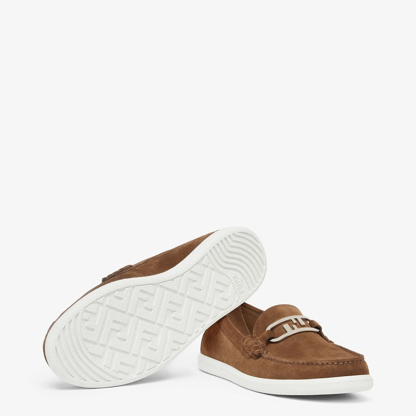FENDI O Lock Light Loafers for Men