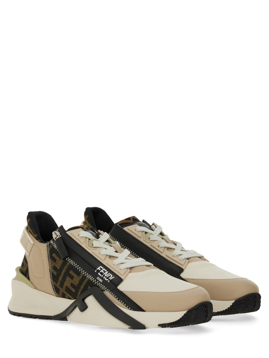 FENDI 100% Leather Stylish Sneakers for Men