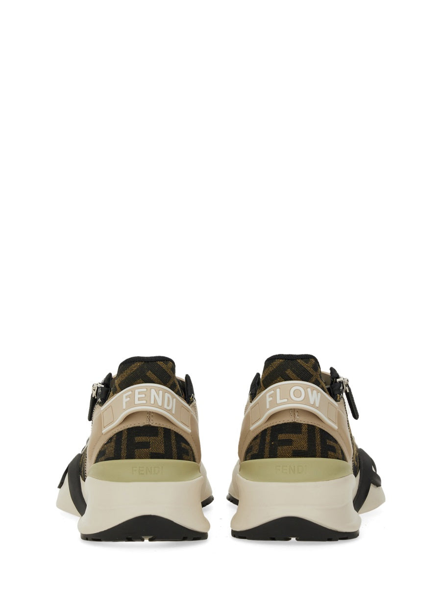 FENDI 100% Leather Stylish Sneakers for Men