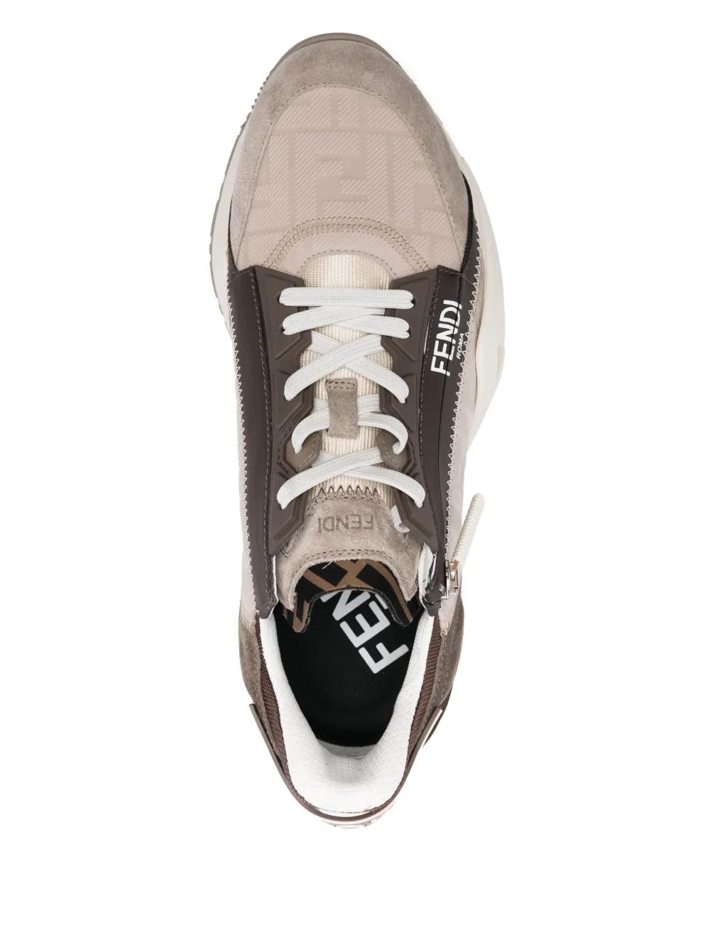 FENDI Low Top Nubuck Slip-On Sneakers