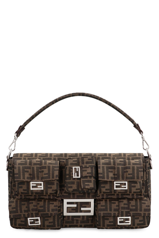 FENDI Maxi Multipocket Baguette Tote Handbag