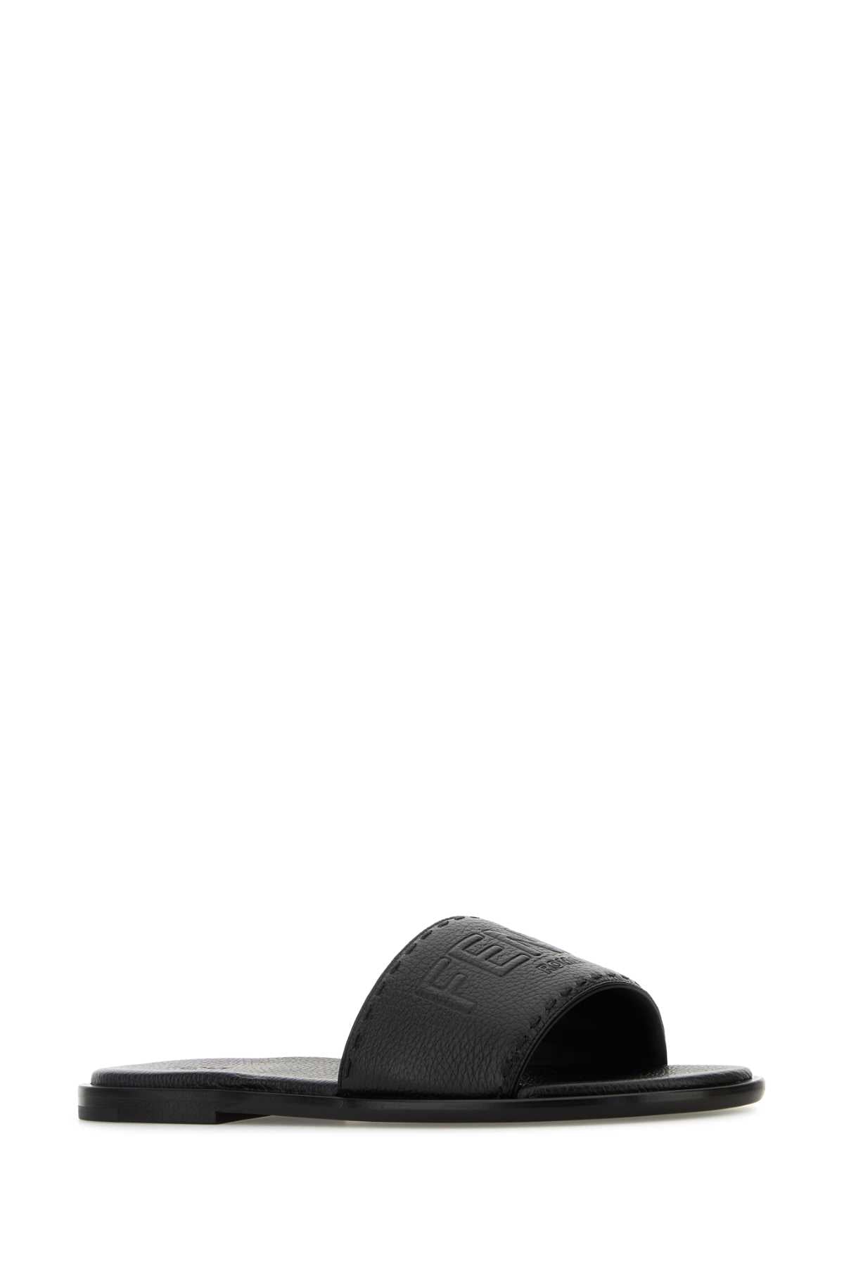 FENDI Leather Slippers for Men
