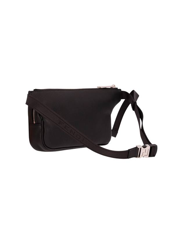 Fendi Roma Leather Belt Bag Black