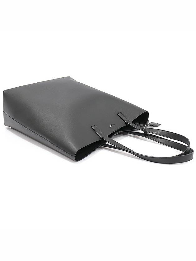 Saint Laurent 676657 Black Grained Calfskin Bold Shopper Shoulder Bag