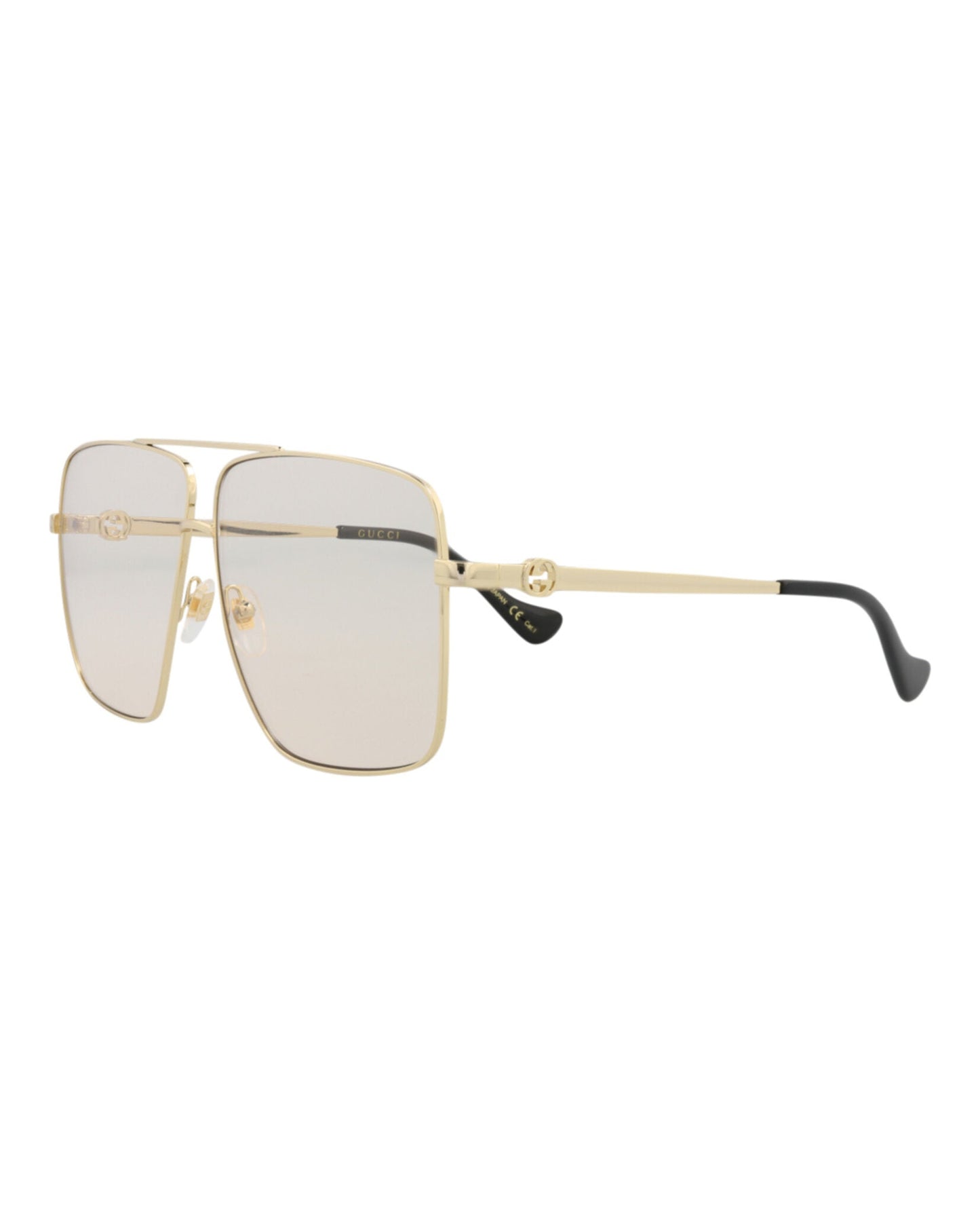 Aviator-Frame Metal Sunglasses