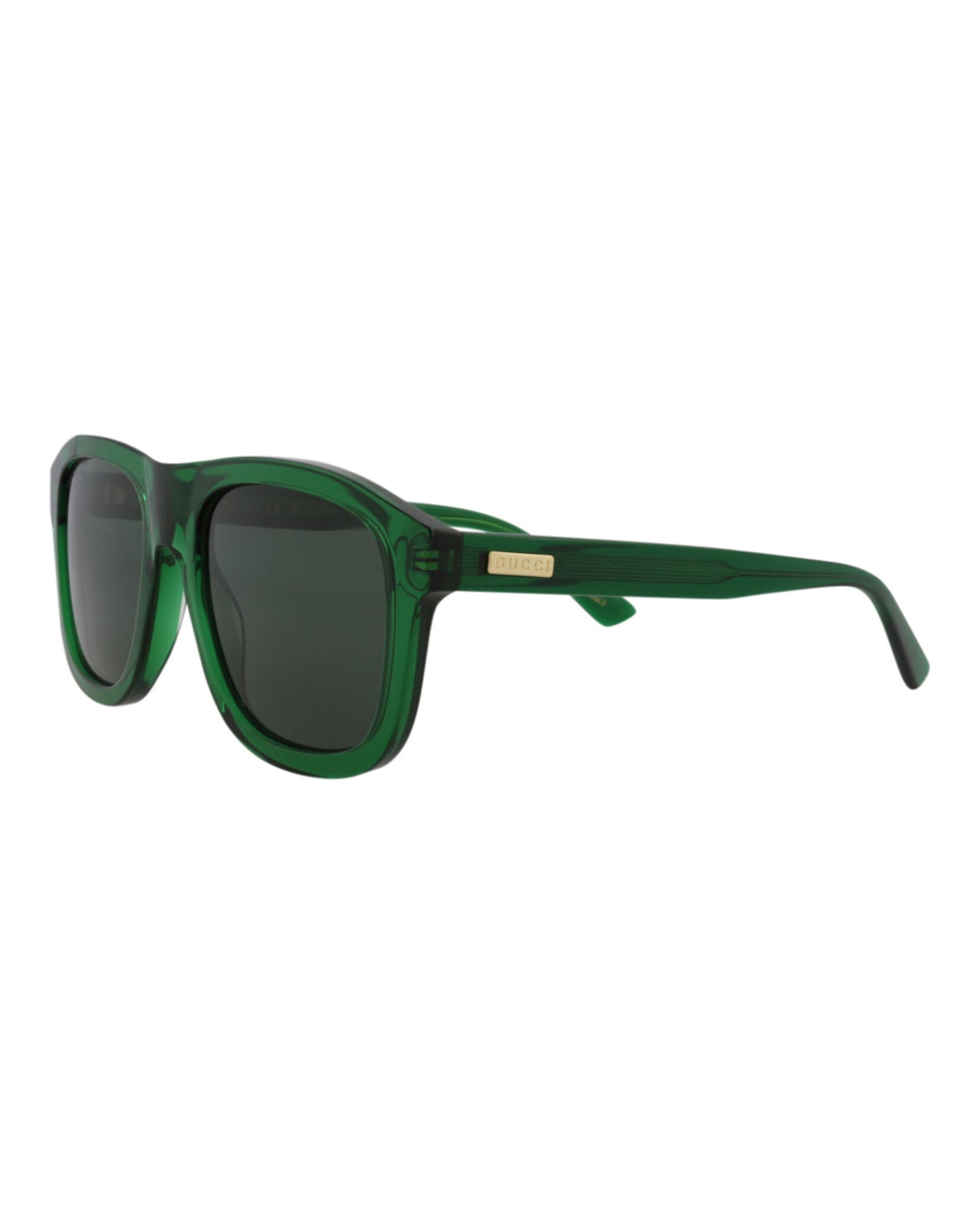 Aviator-Frame Recycled Acetate Sunglasses