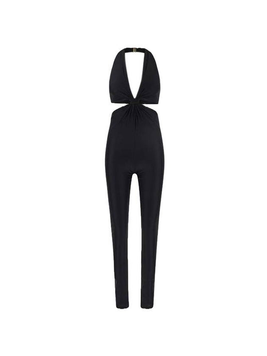 Saint Laurent Monogram Jumpsuit Black