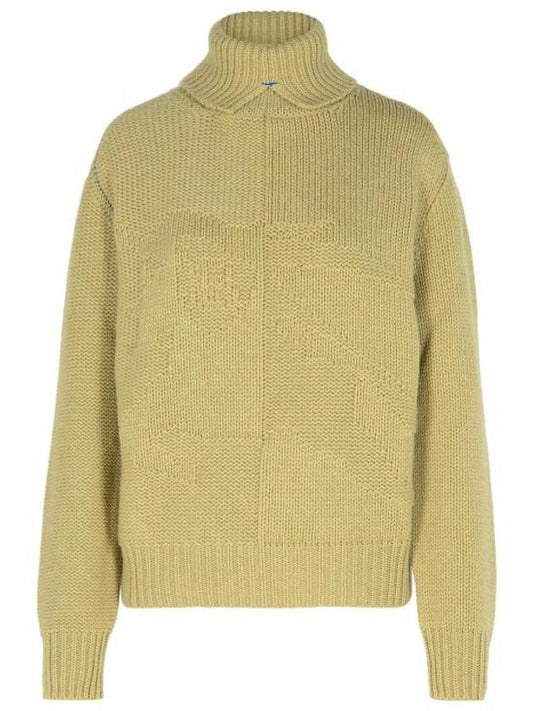 Burberry EKD Roll Neck Cashmere Knit Top Hunter