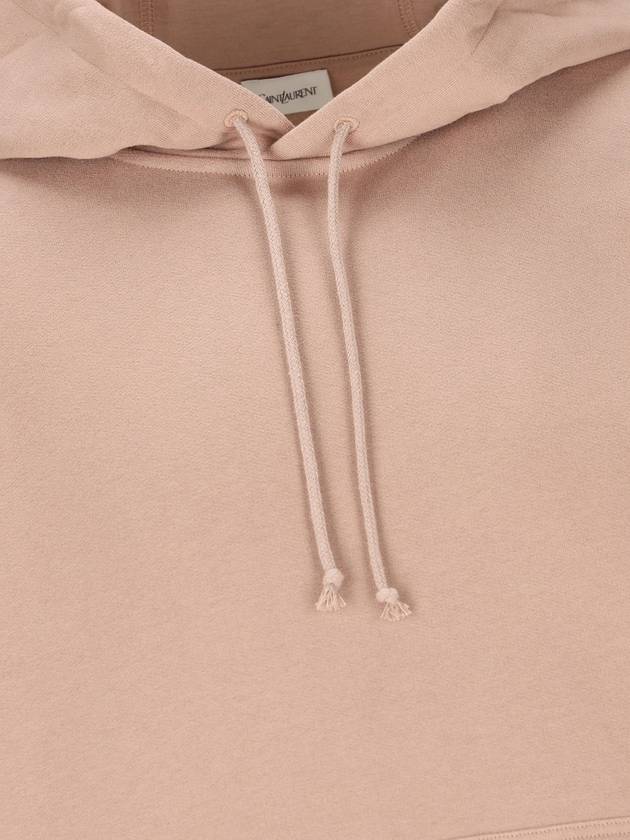 Saint Laurent Logo applique hood pink
