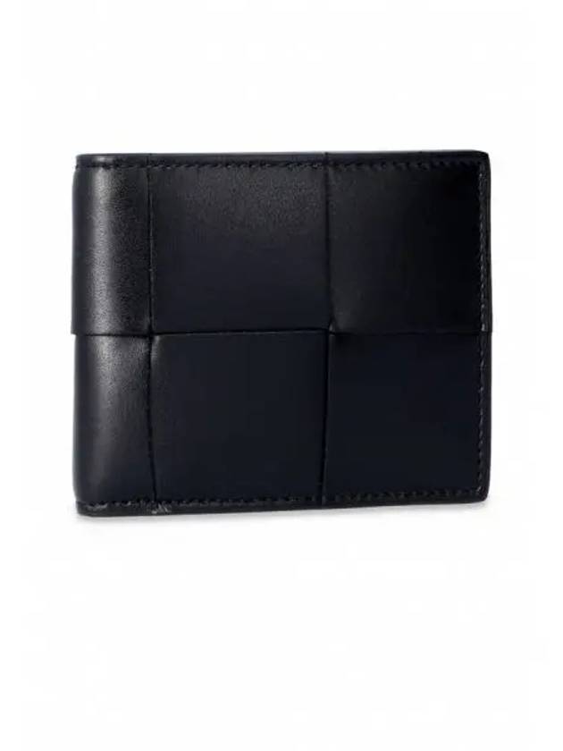 Bottega Veneta Intrecciato Half Wallet Black