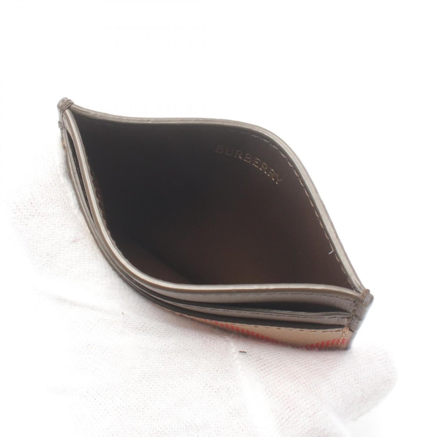 Burberry    Coated Canvas Leather Business Card Case ()