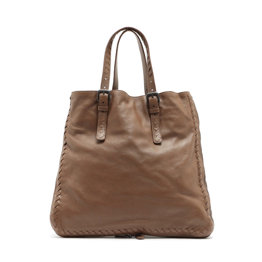 Bottega Veneta  Intercourse Leather Toilet Bag Brown