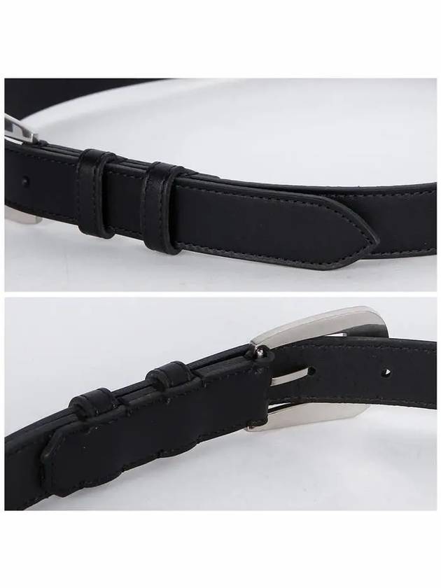 CELINE Medium Marco Vintage Calfskin Belt Black