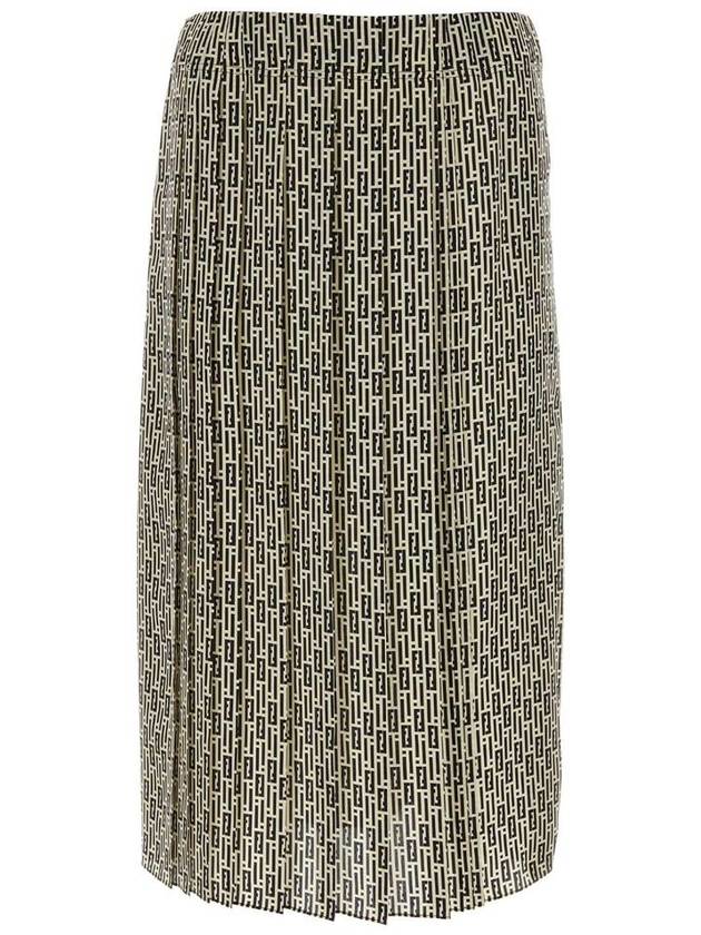 Fendi Midi Skirt FQ7532AWZA F0GME Printed