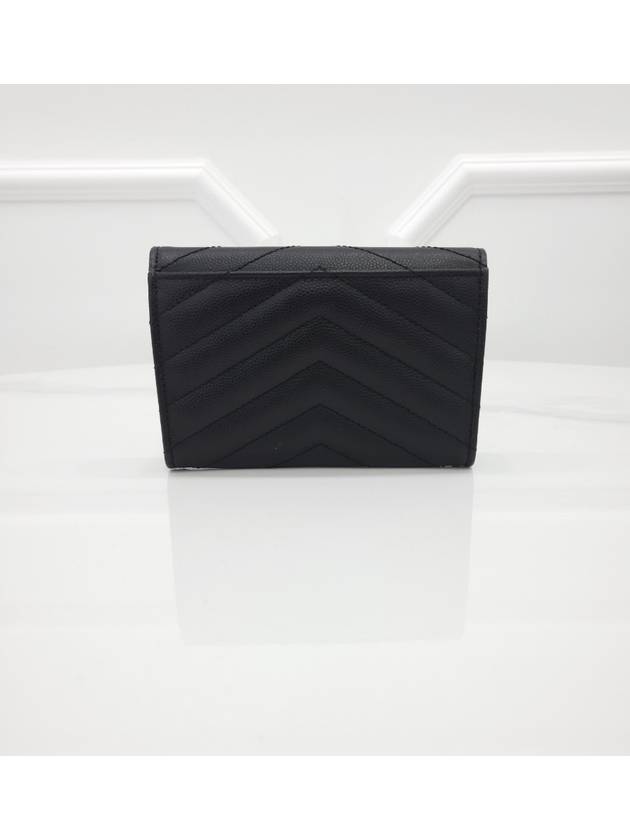 Saint Laurent monogram envelope gold wallet