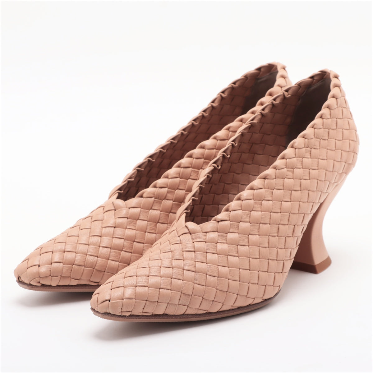 Bottega Veneta  Leather Pump 35 1/2  Beige 608850 Armond Interchart