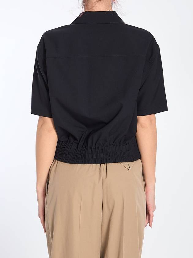 Bottega Veneta Fine Wool Crop Shirt
