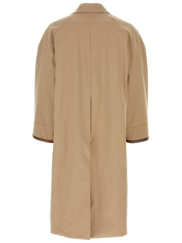 Fendi FF Logo Jacquard Reversible Trench Coat Beige