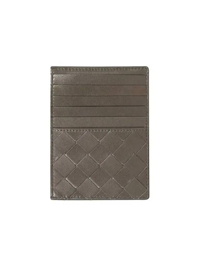 Bottega Veneta Intrecciato Woven Card Wallet Light Graffiti
