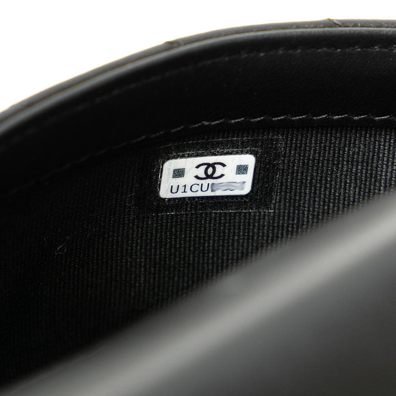 Chanel Chevron V-Stitch Lambskin Chain Shoulder Bag