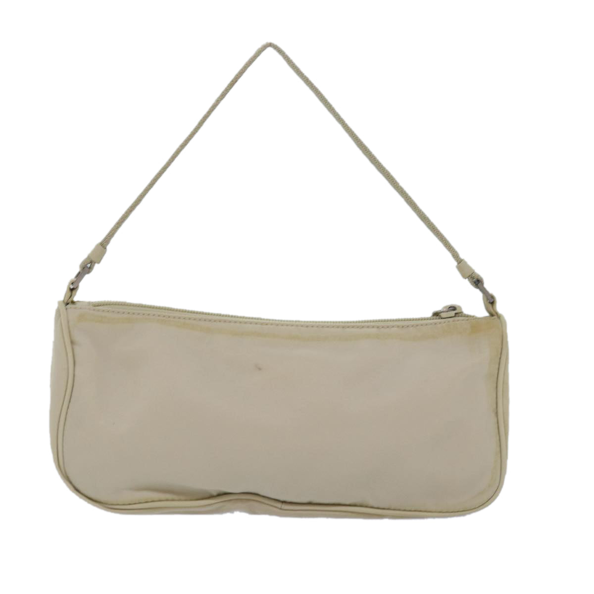 PRADA Nylon Hand Bag Cream  80077
